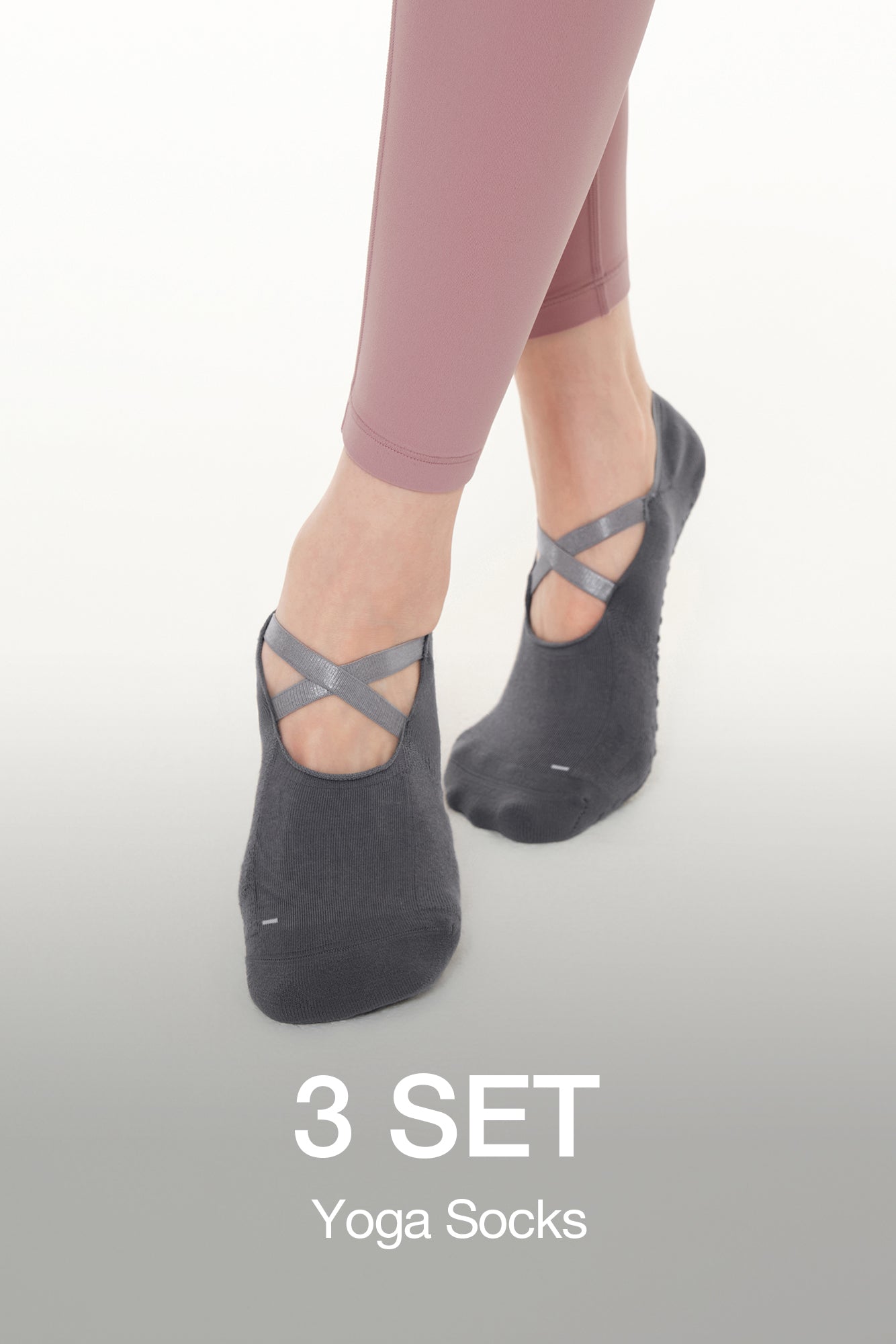 [3 SET] Non-Slip Performance Socks