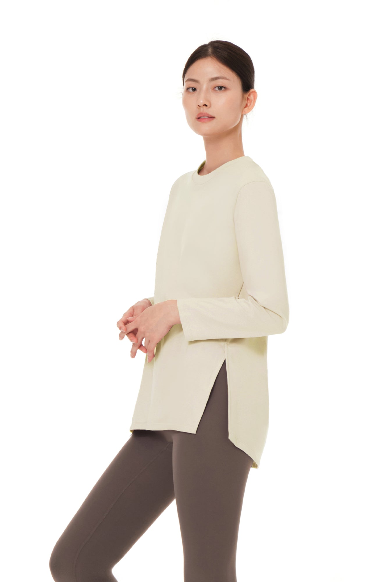 Brushed Airy Fit Oversized Fit Long Sleeve