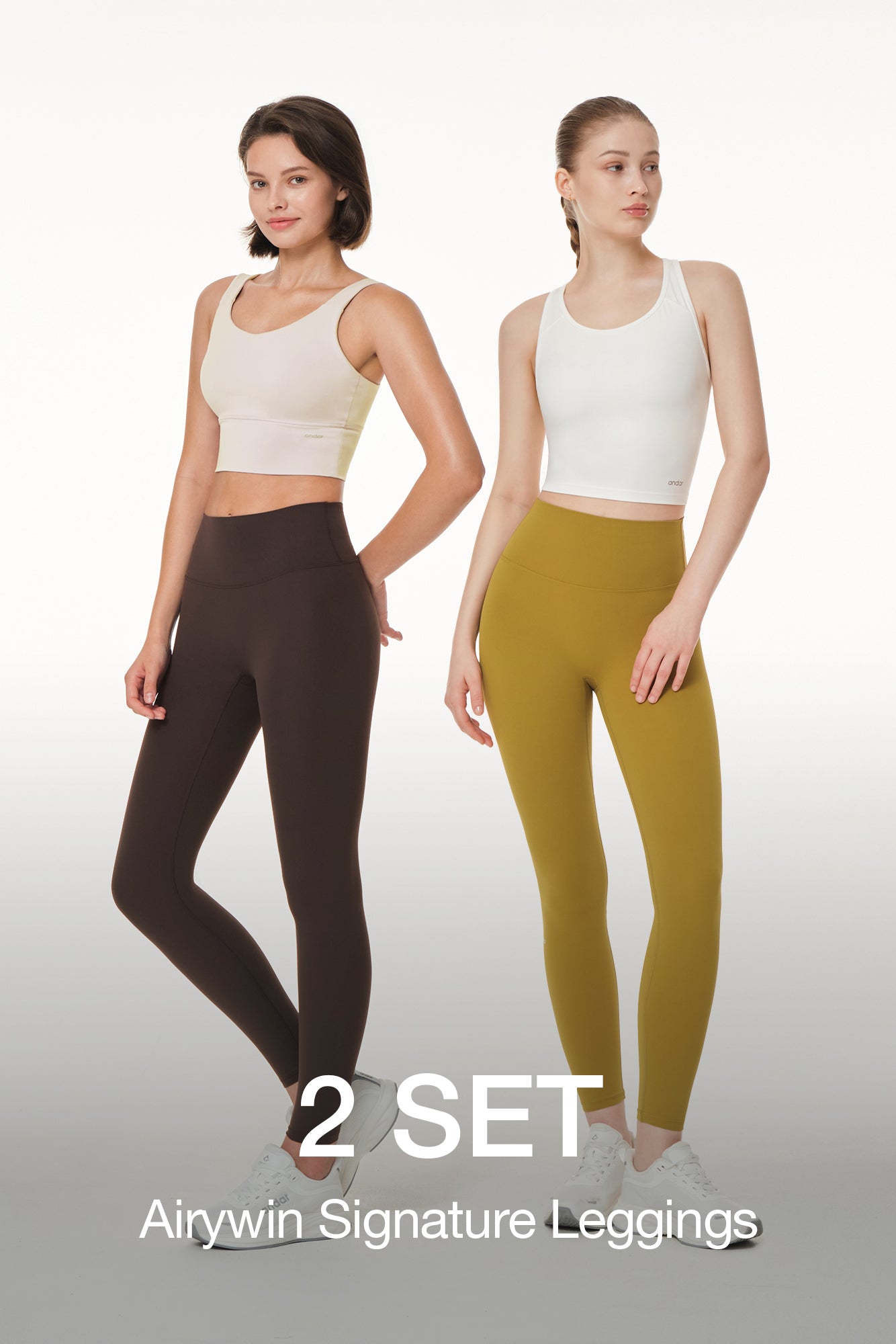 [2 SET] Airywin Signature Leggings