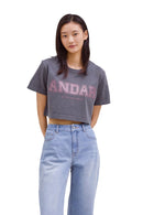 ANDAR Pigment Dyed Cropped Short Sleeve