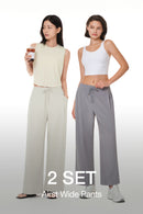 [2 SET] Airst Wide Pants