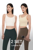 [2 SET] Be-Free All Day Longline Bra