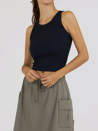 Ribbed Cropped Tank Top