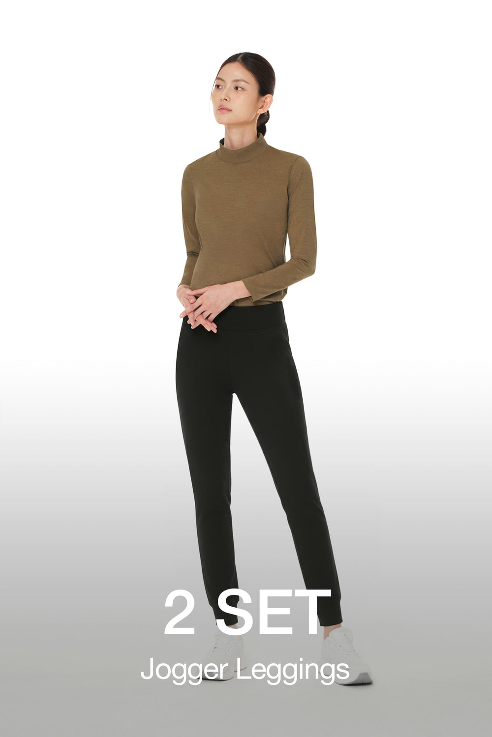 [2 SET] Airmooth Fleece Jogger Leggings