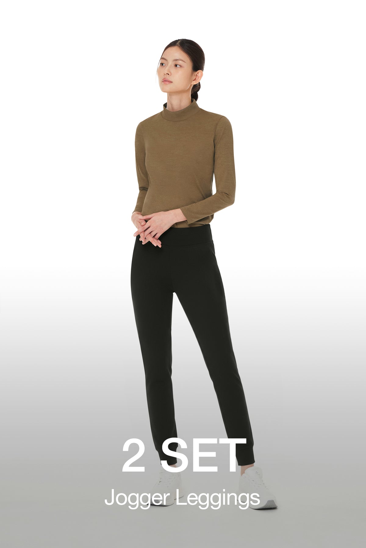 [2 SET] Airmooth Fleece Jogger Leggings
