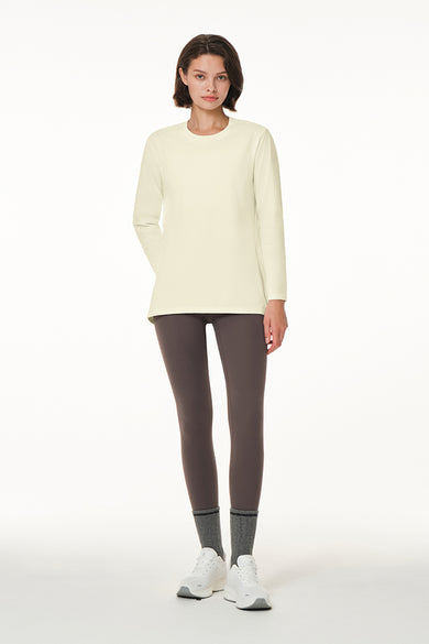 Brushed Airy Fit Oversized Fit Long Sleeve