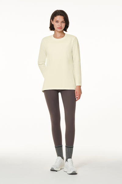Brushed Airy Fit Oversized Fit Long Sleeve