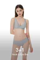 [3+1] All-Day Fit Hook & Eye Bra (Built-In Pads)