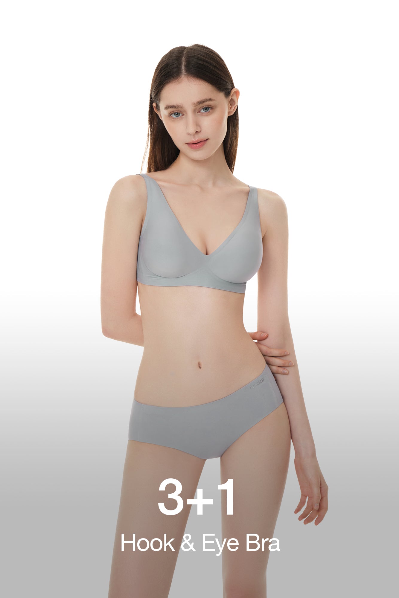 [3+1] All-Day Fit Hook & Eye Bra (Built-In Pads)