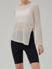 Sheer Knit Long Sleeve