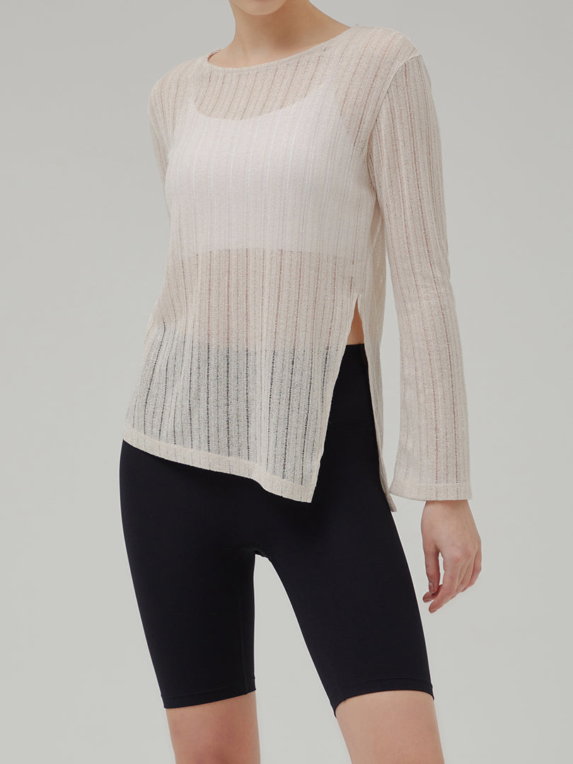 Sheer Knit Long Sleeve