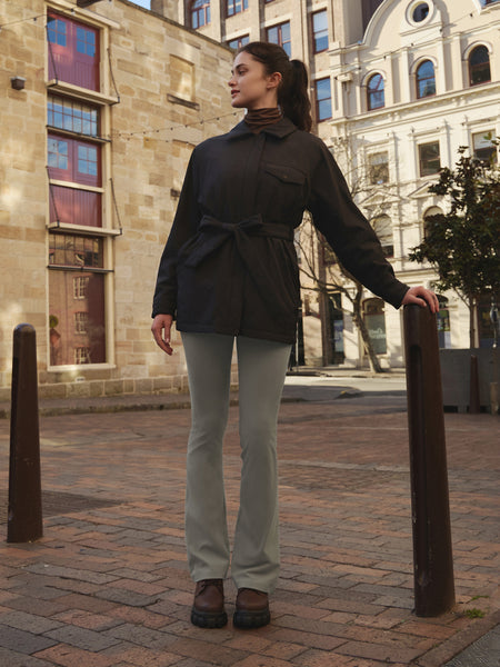 Airwarm Fleece Flare Leggings (Short)