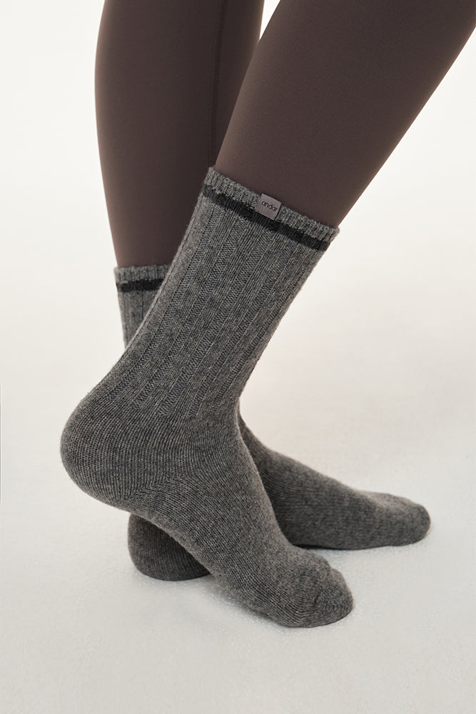 Ringle Knitted Crew Socks