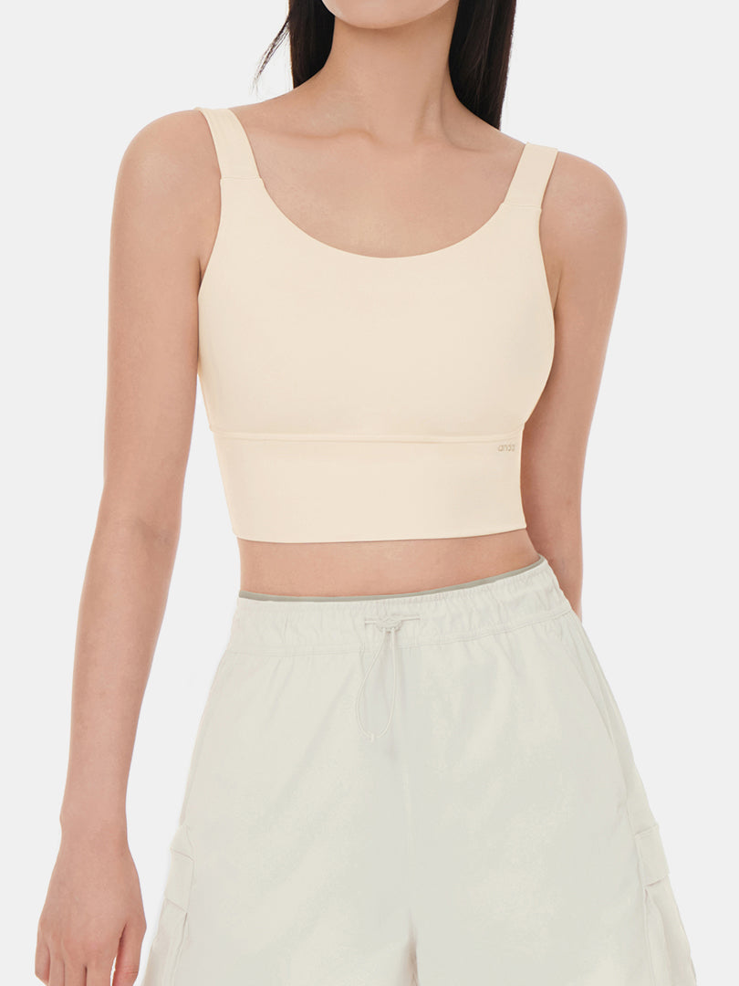 Be-Free All Day Longline Bra - Whisper Cream