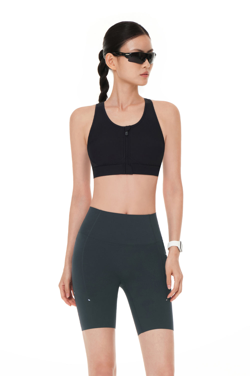 Running Front-Zip Bra
