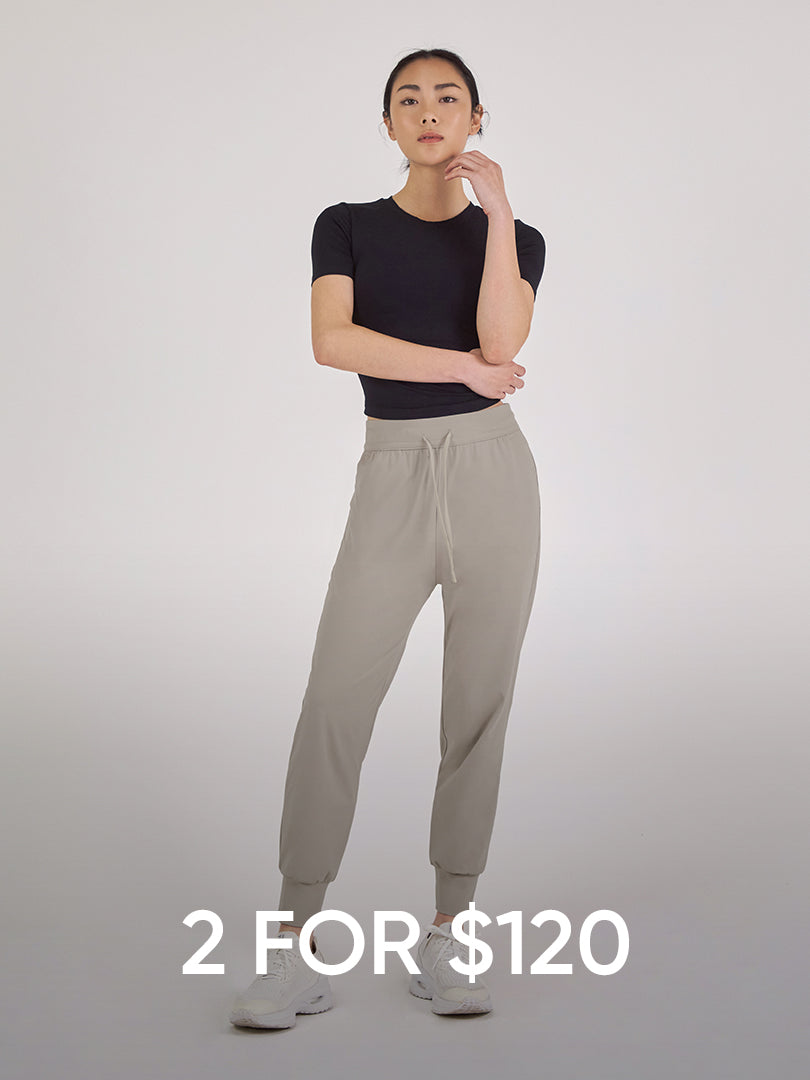 [2 FOR $120] Airyfre String Jogger Leggings