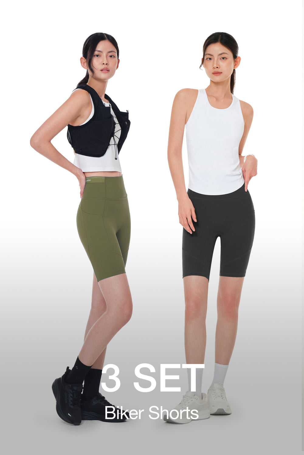 [3 SET] Airywin Biker Shorts