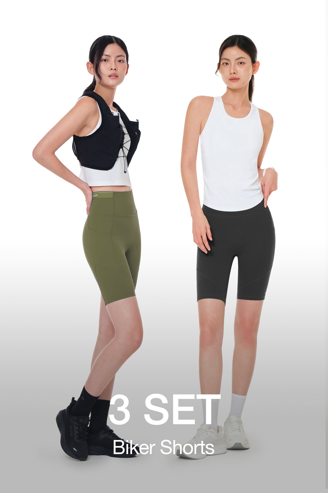 [3 SET] Airywin Biker Shorts