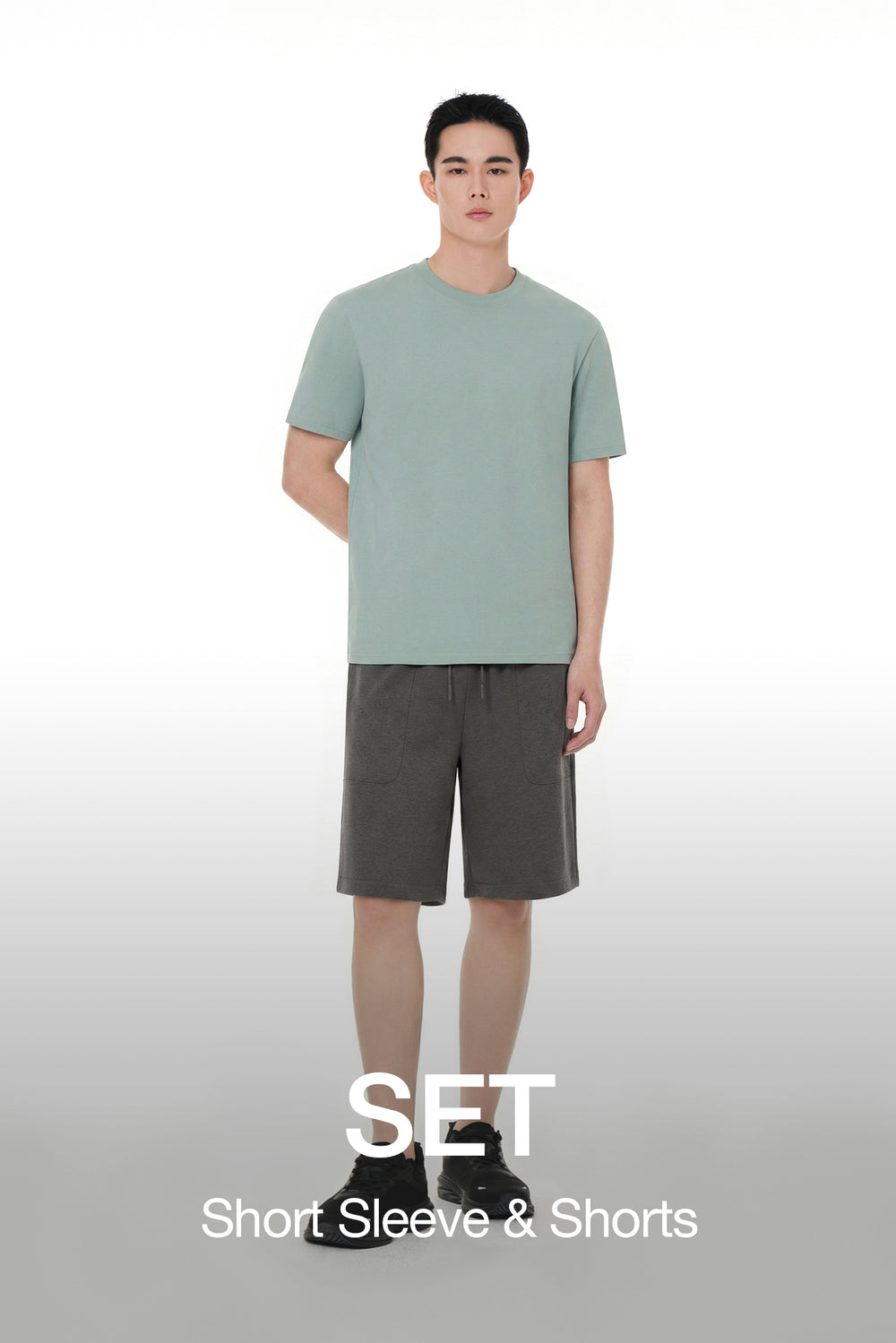 [SET]  Men's Airy Fit Short Sleeve & Men's Airy Fit Shorts