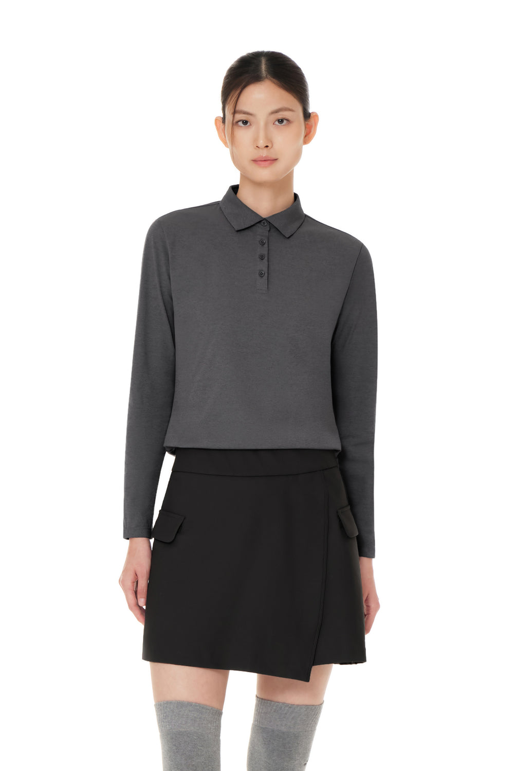 Airy Fit Standard Fit Long Sleeve Polo Shirt