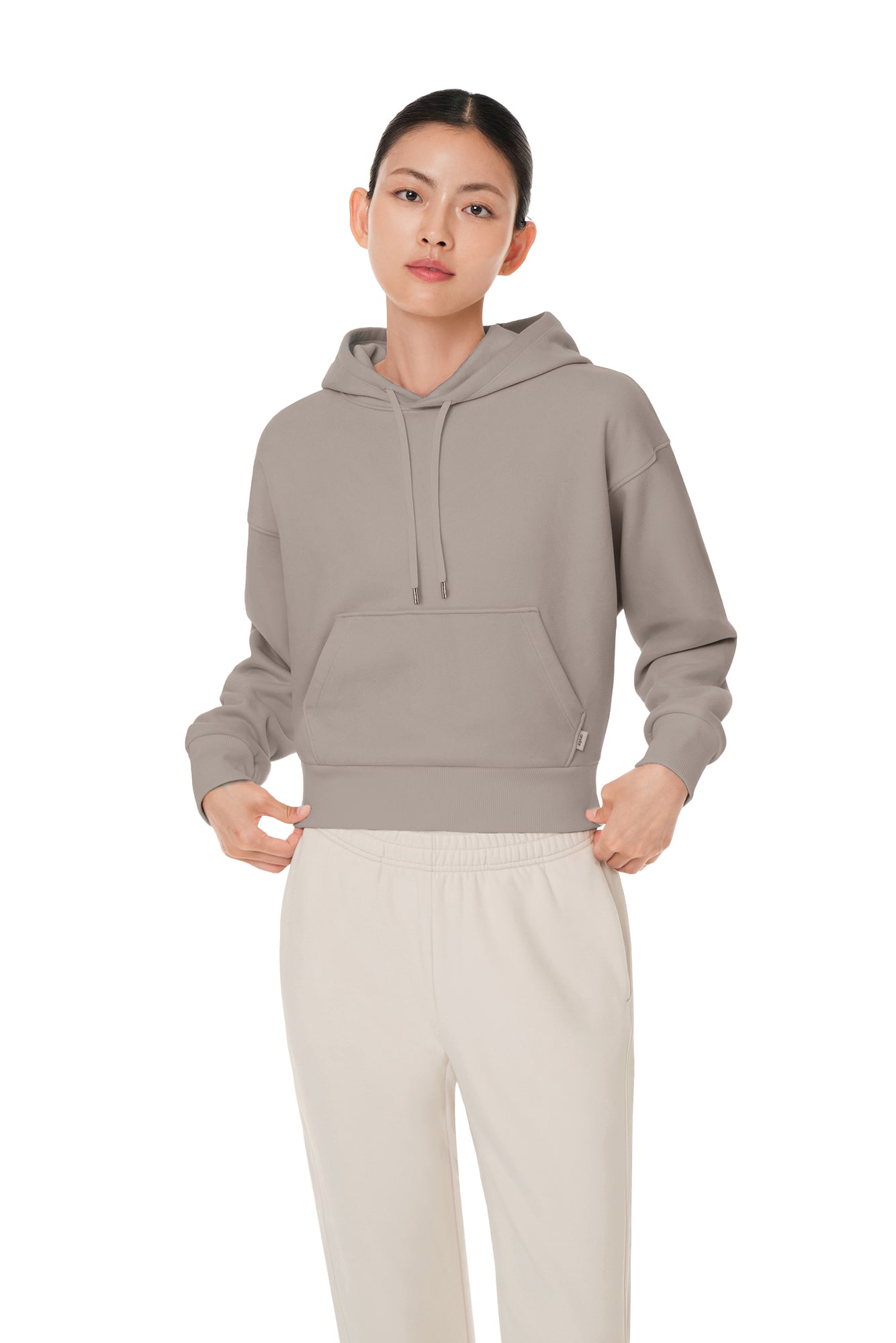 Soft Fleece Cropped Hoodie