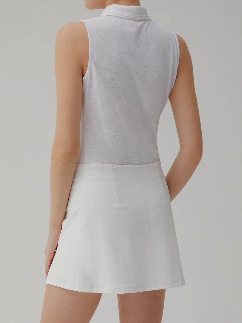 Pique Polo Slim-Fit Sleeveless
