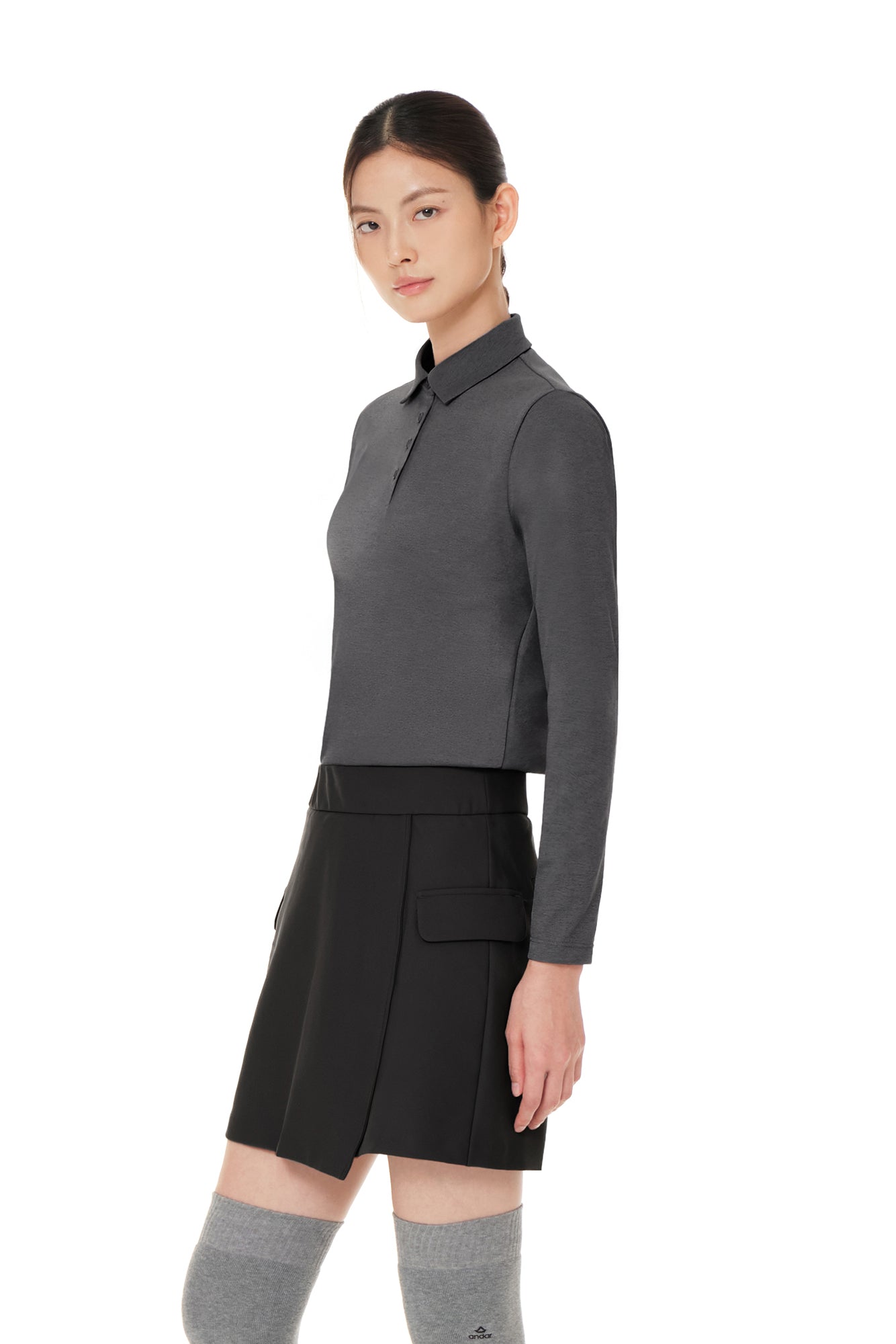 Airy Fit Standard Fit Long Sleeve Polo Shirt