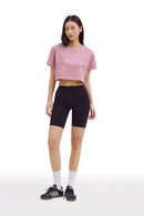 ANDAR Pigment Dyed Cropped Short Sleeve