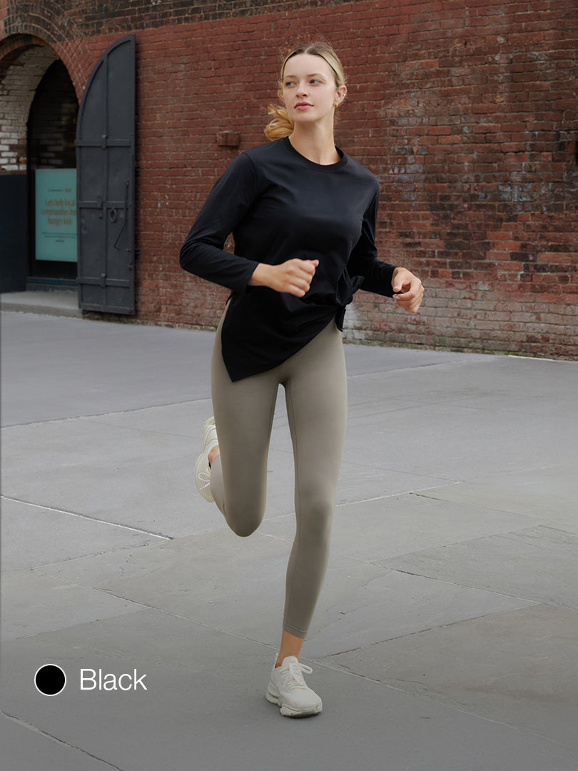 Brushed Airy Fit Oversized Fit Long Sleeve