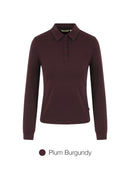 Brushed Airy Fit Slim Fit Long Sleeve Polo Shirt