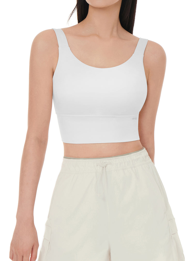 Be-Free All Day Longline Bra - Bright White