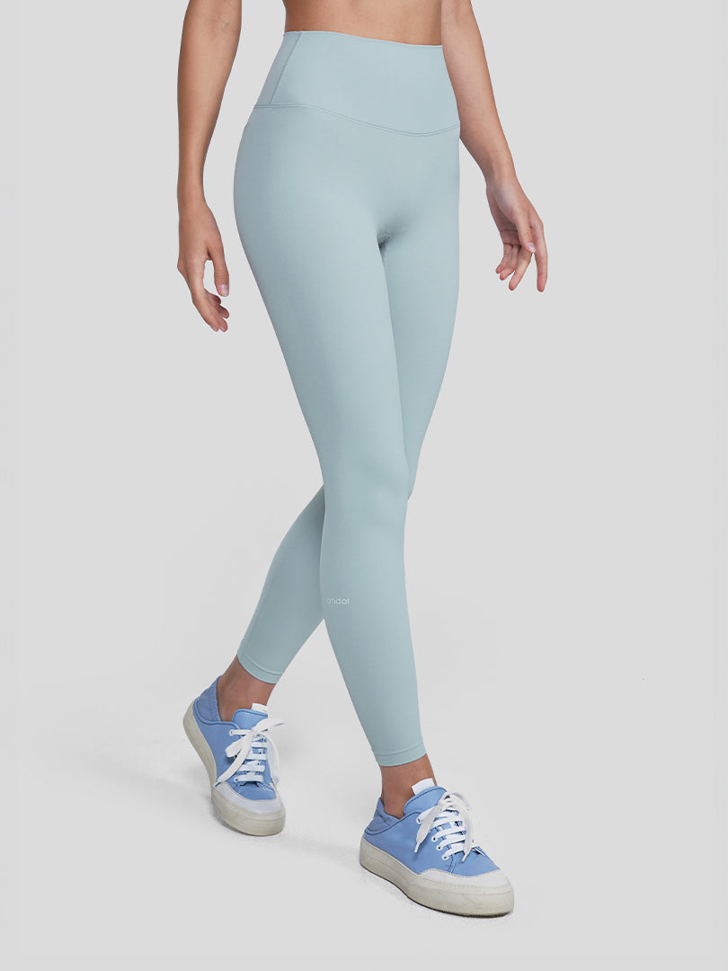 Airywin Signature Leggings - Blue Gray Pearl