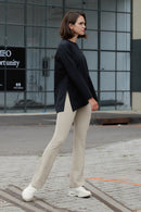 [SET] Airwarm Fleece Flare Leggings & Brushed Airy Fit T-shirt