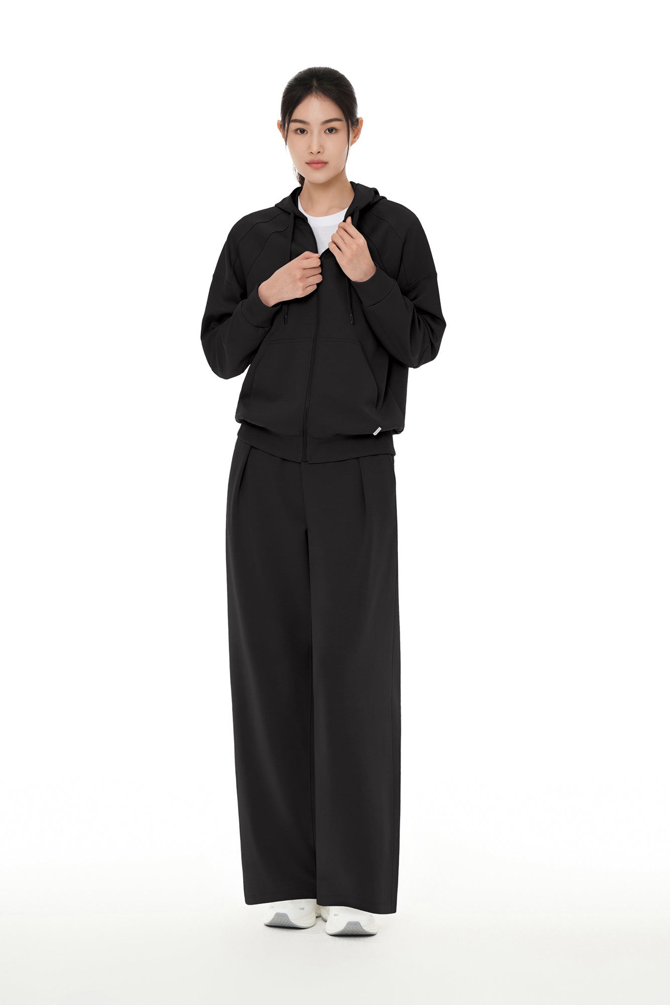 [SET] Mildmooth Wide Pants & Full-Zip Hoodie