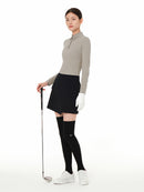 Brushed Airy Fit Slim Fit Long Sleeve Polo Shirt