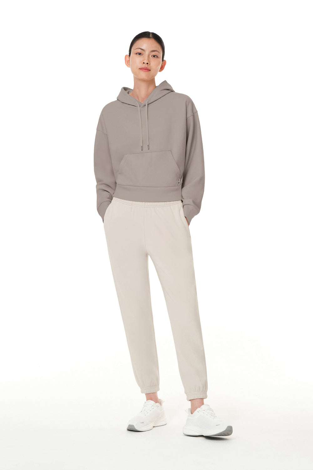 Soft Fleece Cropped Hoodie