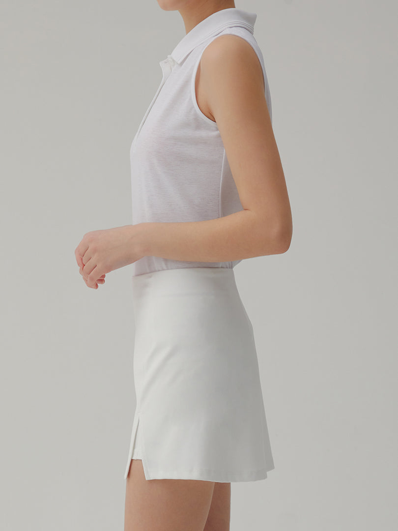 Pique Polo Slim-Fit Sleeveless