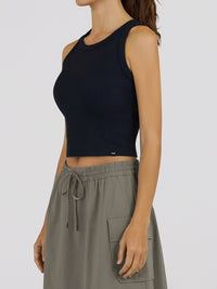 Ribbed Cropped Tank Top