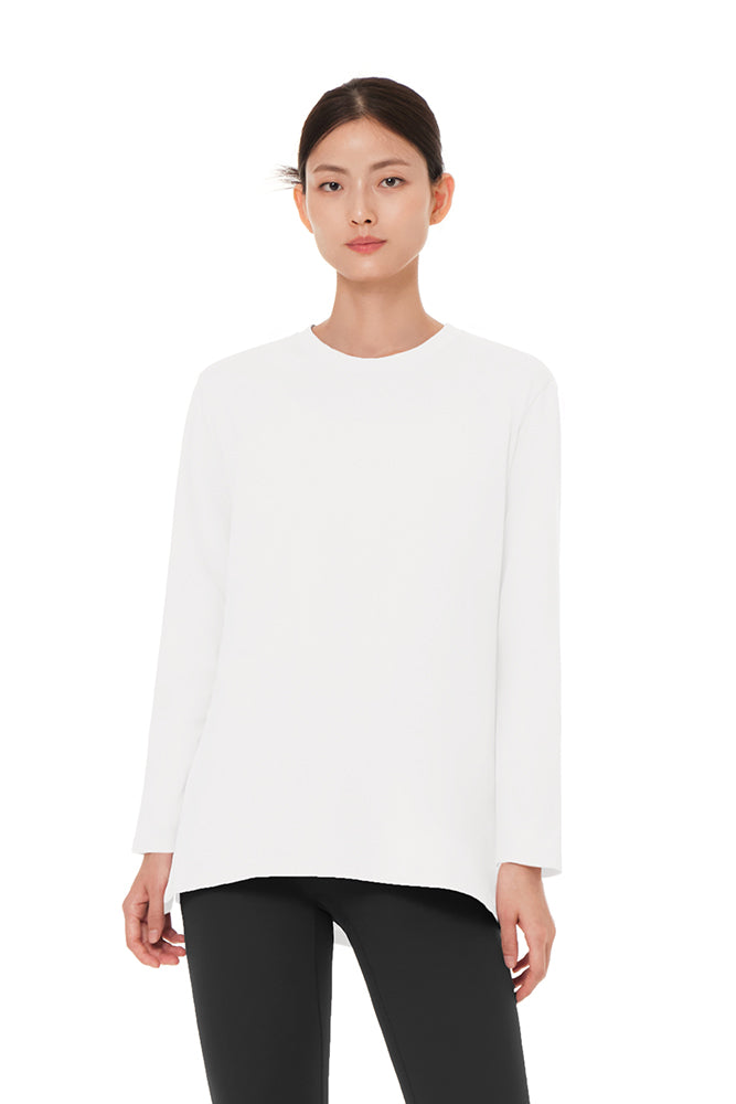 [SET] Long Sleeve & Airwarm Fleece Signature Leggings (Ankle Length)