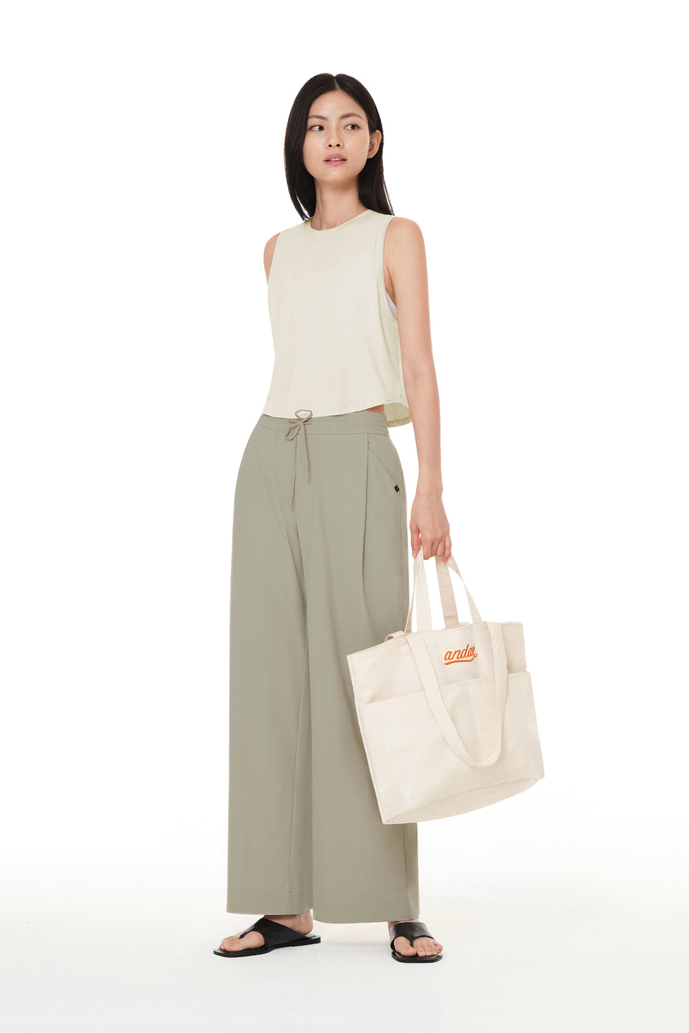 2-Pocket Logo Canvas Bag