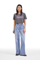 ANDAR Pigment Dyed Cropped Short Sleeve