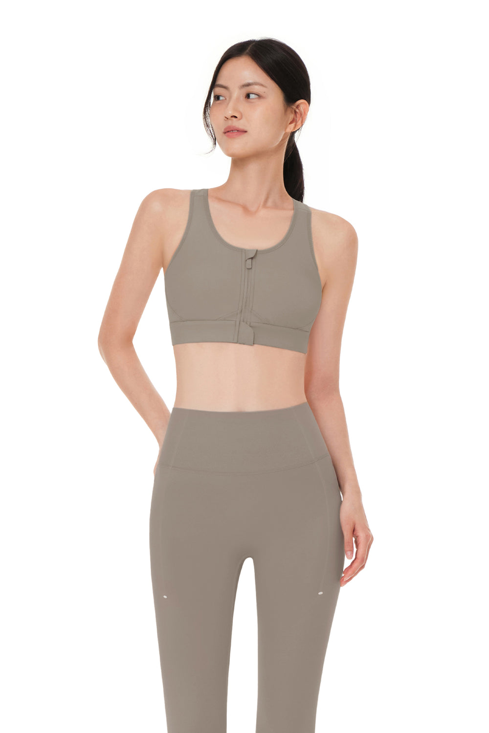 Running Front-Zip Bra