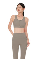 Running Front-Zip Bra
