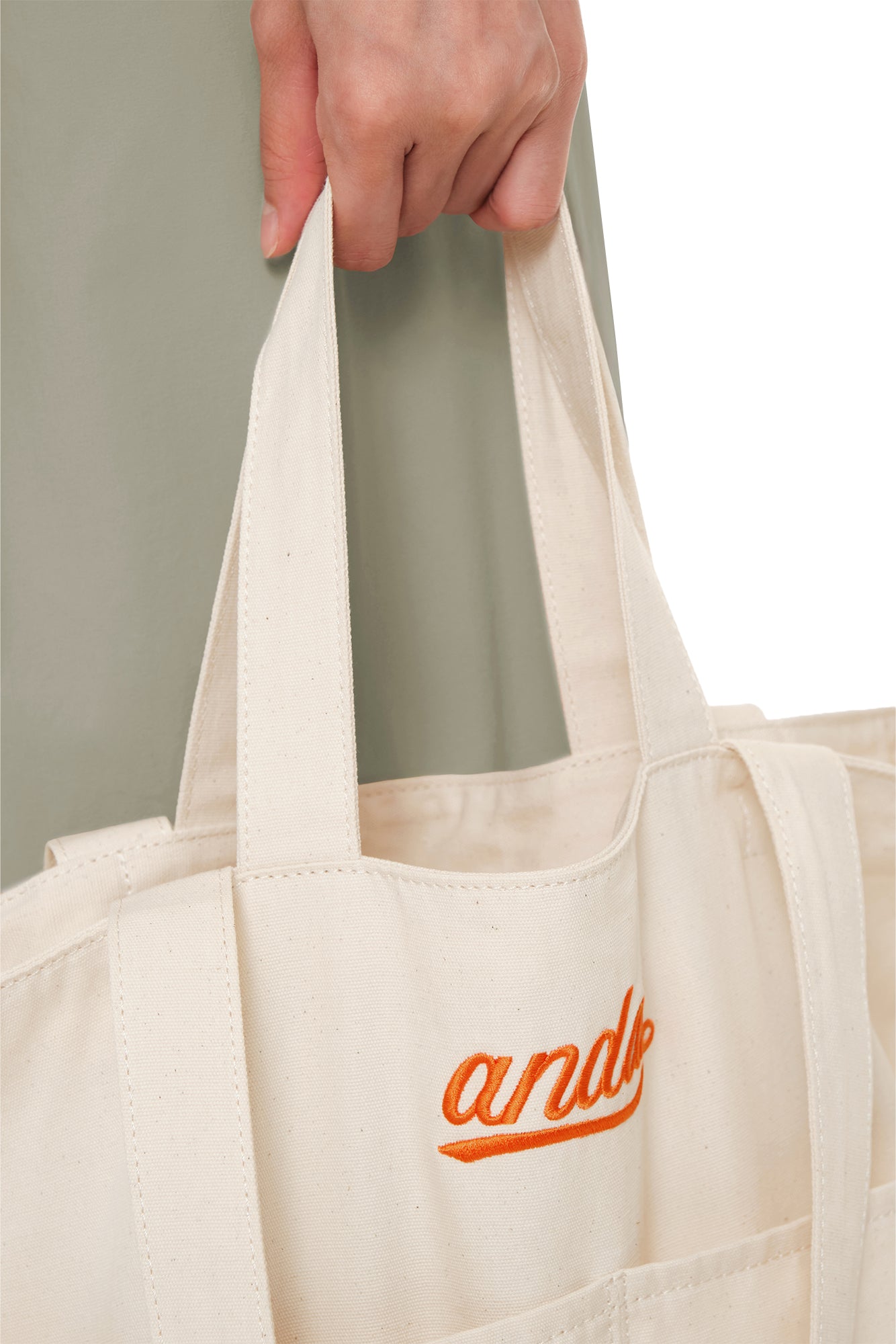 2-Pocket Logo Canvas Bag