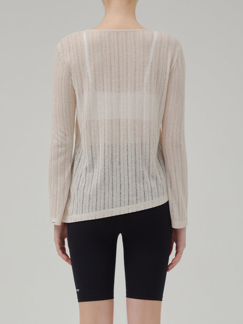 Sheer Knit Long Sleeve