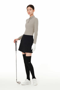 Brushed Airy Fit Slim Fit Long Sleeve Polo Shirt