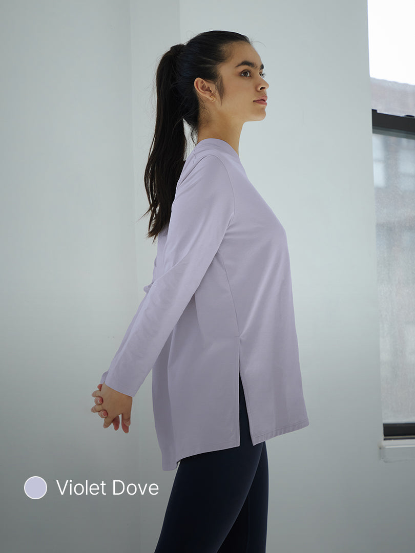 Brushed Airy Fit Oversized Fit Long Sleeve