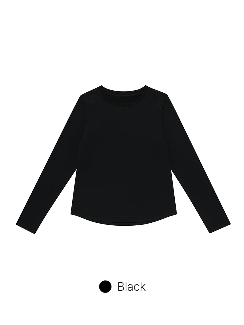 Brushed Airy Fit Slim Fit Long Sleeve