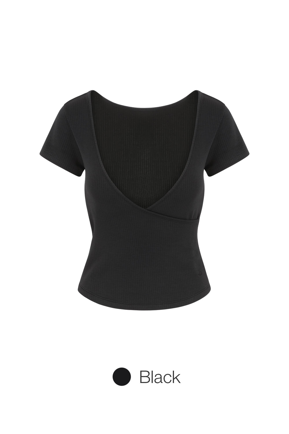 Fresh Ribbed Wrap Short Sleeve