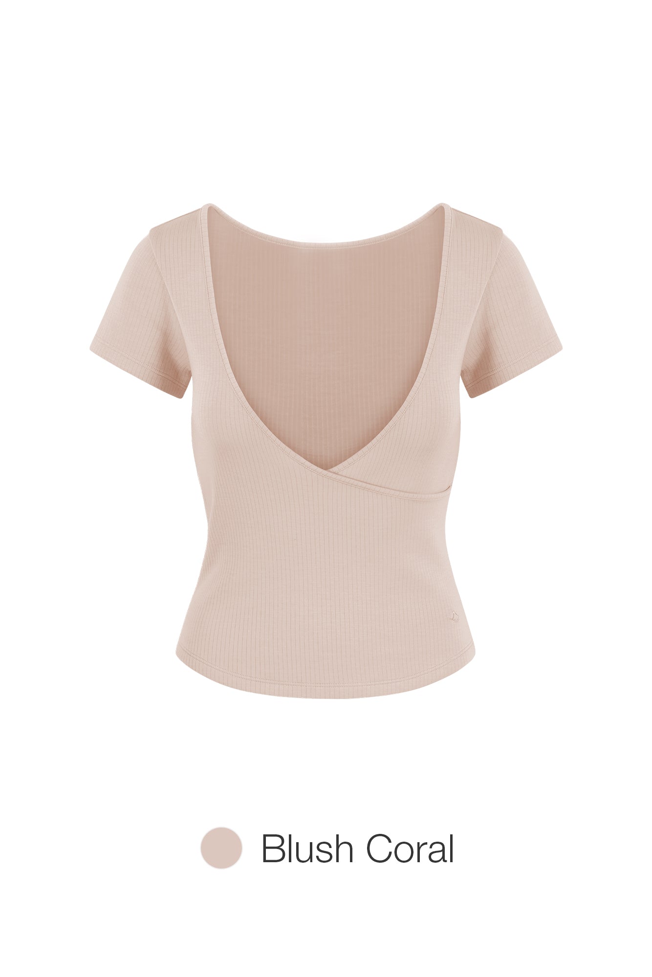 Fresh Ribbed Wrap Short Sleeve